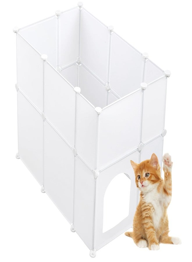 مارسوي عبوة من 20 قطعة من واقيات رذاذ صندوق فضلات القطط الكبيرة، واقي جداري لصندوق الفضلات، سهل التنظيف، شاشة خصوصية للكلاب، ألواح بلاستيكية خفيفة الوزن لمعظم صناديق الفضلات (31.5 × 20 × 27.5 بوصة) - Image 1